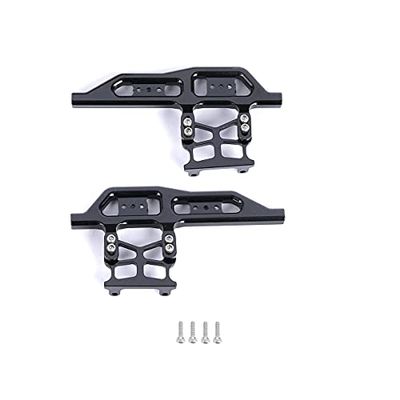 RZXYLRC Aluminum Alloy Side Pedal Plates for 1/24 Axial SCX24 RC Crawler Car Upgrade Parts (Black)