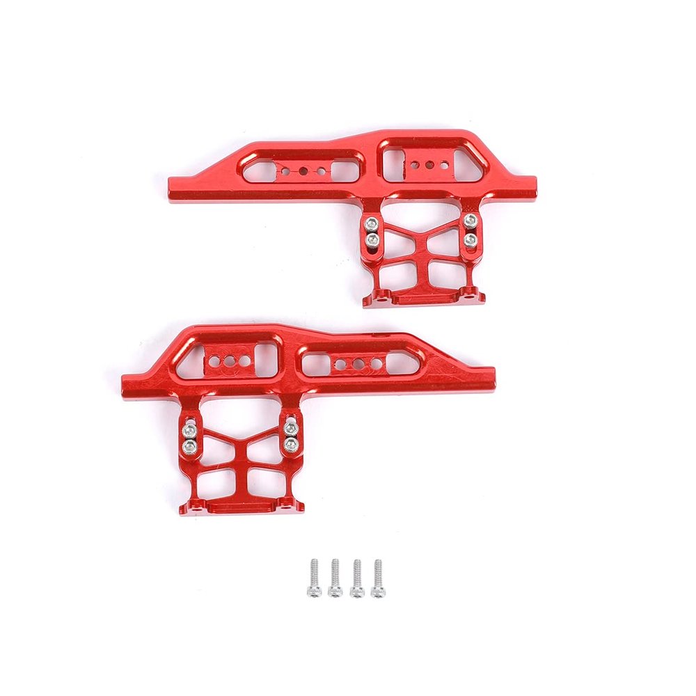 RZXYLRC Aluminum Alloy Side Pedal Plates for 1/24 Axial SCX24 RC Crawler Car Upgrade Parts (Red)