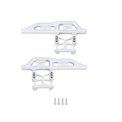 RZXYLRC Aluminum Alloy Side Pedal Plates for 1/24 Axial SCX24 RC Crawler Car Upgrade Parts (Silver)