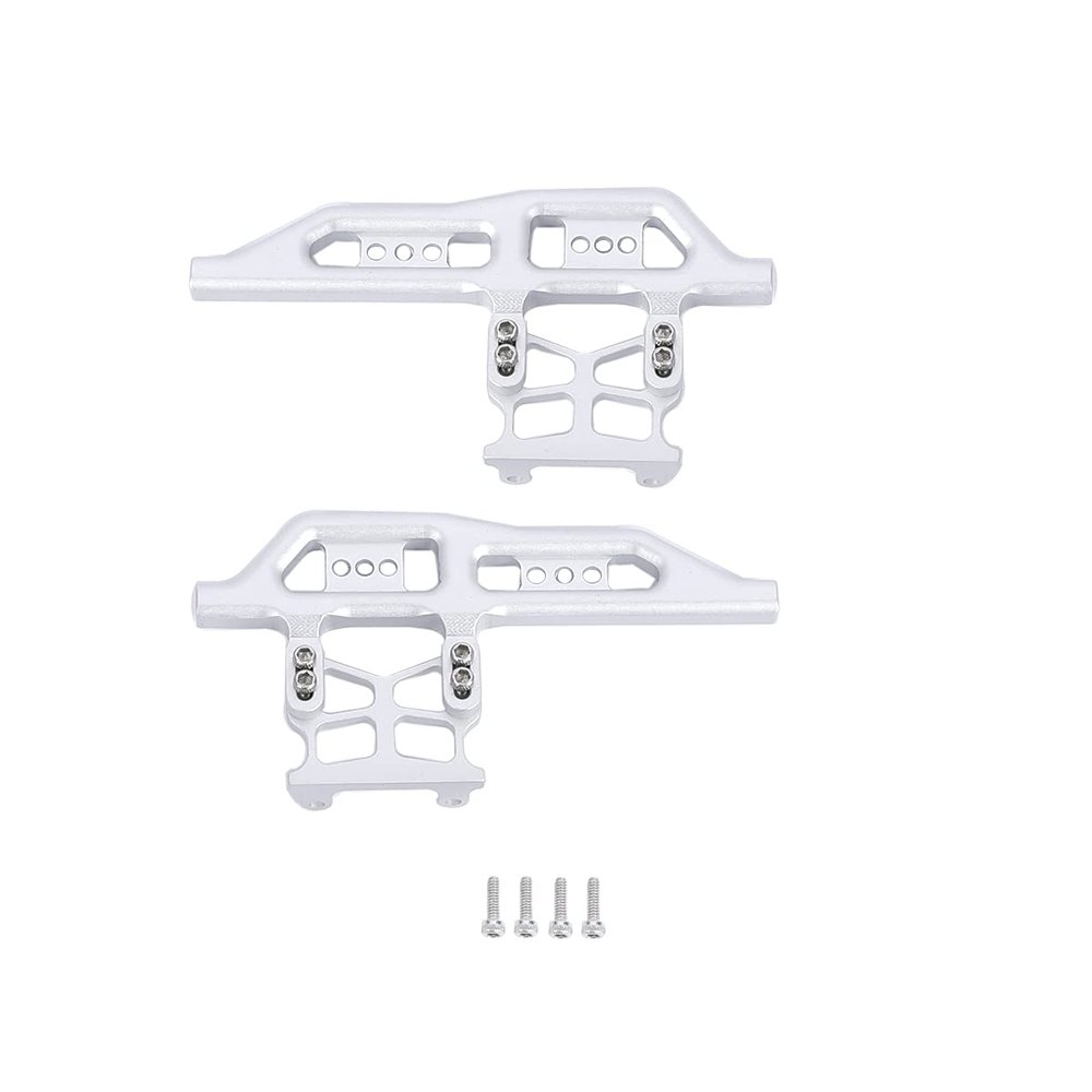 RZXYLRC Aluminum Alloy Side Pedal Plates for 1/24 Axial SCX24 RC Crawler Car Upgrade Parts (Silver)
