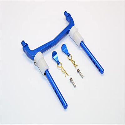 Aluminum Rear Body Post Mount for Axial SCX10 II AX90046 AX90047-1 Set Blue