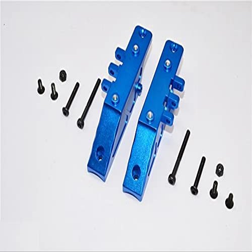 Aluminum Front Gear Box Mount for 1/10 Axial RR10 Bomber - 2Pcs Set Blue