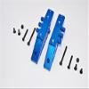 Aluminum Front Gear Box Mount for 1/10 Axial RR10 Bomber - 2Pcs Set Blue view 1