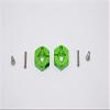 Aluminum Rear Wheel Hex Adapter for 1/10 Tamiya DT-03-2Pcs Set Green view 1