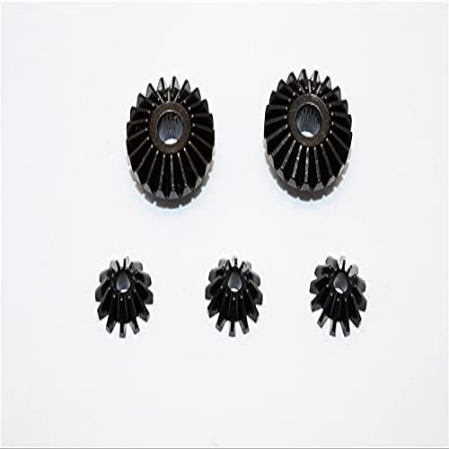 Steel Front Bevel Differential Gear for 1/10 Tamiya CC01-5Pcs Set Black