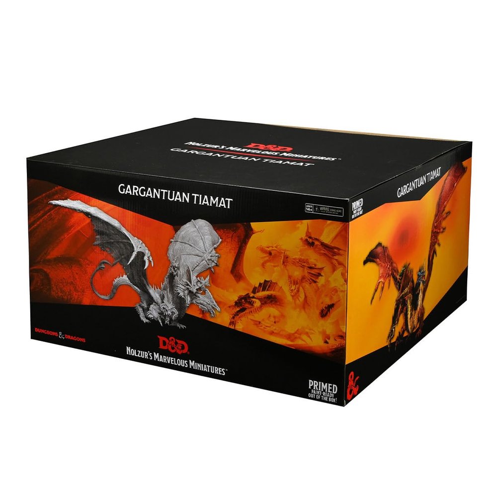 WizKids D&D Nolzur's Marvelous Miniatures: Gargantuan Tiamat,Gray