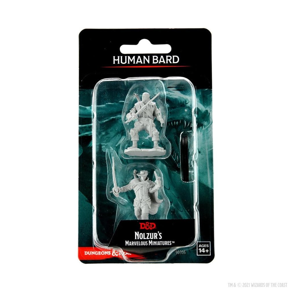 D&D: Nolzur's Marvelous Minis: Human Bard Male Wave 15 (Unpainted)
