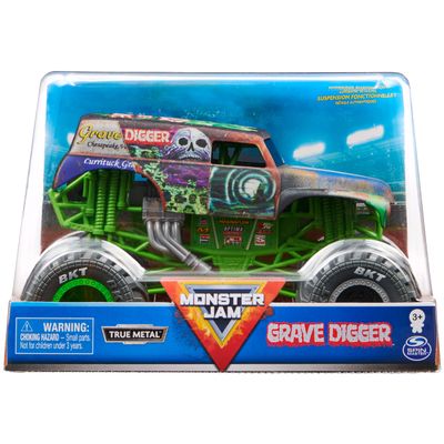 Monster Jam, Official Grave Digger Monster Truck, Collector Die-Cast Vehicle, 1:24 Scale