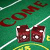 19mm Craps Dice Pair Matching Serial Numbers - Authentic Las Vegas Casino Table-Played Dice (Sunset Station (Dark Red Polished)) view 3