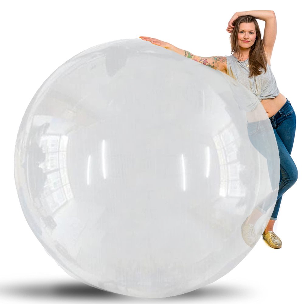 TILCO BALLOONS | 72 Inch Giant XL Balloons Transparent | Extra Large Jumbo Party Balloons for Birthdays, Weddings & Events | Inflate with Air, Helium, or Water | Heavy-Duty & Thick Oversized Dcor