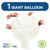 TILCO BALLOONS | 72 Inch Giant XL Balloons Transparent | Extra Large Jumbo Party Balloons for Birthdays, Weddings & Events | Inflate with Air, Helium, or Water | Heavy-Duty & Thick Oversized Dcor view 3
