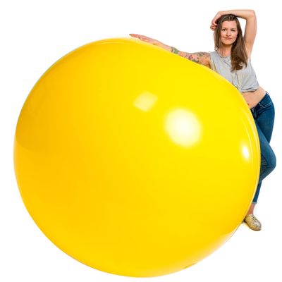 TILCO BALLOONS | 72 Inch Giant XL Balloons Yellow | Extra Large Jumbo Party Balloons for Birthdays, Weddings & Events | Inflate with Air, Helium, or Water | Heavy-Duty & Thick Oversized Dcor