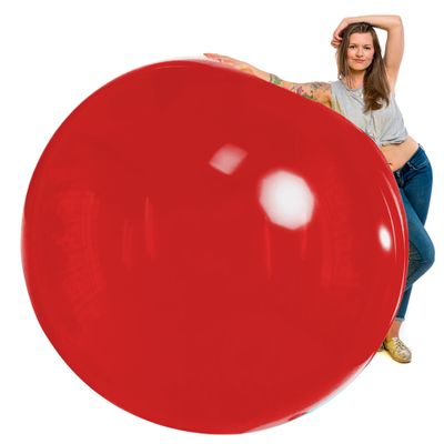 TILCO BALLOONS | 72 Inch Giant XL Balloons Red | Extra Large Jumbo Party Balloons for Birthdays, Weddings & Events | Inflate with Air, Helium, or Water | Heavy-Duty & Thick Oversized Dcor