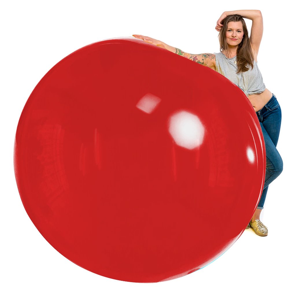 TILCO BALLOONS | 72 Inch Giant XL Balloons Red | Extra Large Jumbo Party Balloons for Birthdays, Weddings & Events | Inflate with Air, Helium, or Water | Heavy-Duty & Thick Oversized Dcor