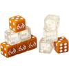 Realtree Edge Dice Set - 10 Pack of Orange & Clear Game Pieces - Six-Sided Dice Board Gaming Accessories - Cool Outdoors Themed Stuff for Father's Day, Family Game Night, Dice Rollers view 2