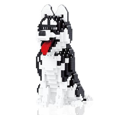 ISeeSee Mini Dog Building Blocks Pet Building Toy Bricks Micro Mini Blocks 3D Puzzle Building Blocks Set Toys Gifts for Kids or Adult (Husky 753PCS)