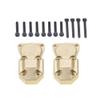 2Pcs Brass Diff Cover Front&Rear Bridge Axle Cover for 1/24 Axial SCX24 AXI90081 AXI00001 AXI00002 AXI00005 AXI00006RC Crawler Car view 2