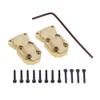 2Pcs Brass Diff Cover Front&Rear Bridge Axle Cover for 1/24 Axial SCX24 AXI90081 AXI00001 AXI00002 AXI00005 AXI00006RC Crawler Car view 3