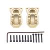 2Pcs Brass Diff Cover Front&Rear Bridge Axle Cover for 1/24 Axial SCX24 AXI90081 AXI00001 AXI00002 AXI00005 AXI00006RC Crawler Car view 4