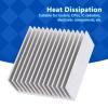 Aluminum Heat Sink, Convenient Heat Dissipation 4Pcs for Electronic Components for Electronic Tubes view 4