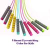 Adjustable Jump Ropes for Kids & Teens - Colorful Skipping Ropes with Soft Foam Handles - Ideal for Outdoor & Indoor Play, Fun Games Activity, Fitness, Exercise, and Party Favors view 3