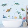 decalmile Sea Turtles Wall Stickers Under The Sea Coral Seaweed Wall Decals Bedroom Bathroom Baby Nursery Wall Decor view 3