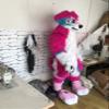 3-D Eyes Fursuit Fullsuit Teen Costumes Full Furry Suit Furries Anime Digitigrade Costume Bent Legs view 4