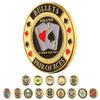 LuluCircle Poker Guard, Weights for Poker, Poker Gifts for Men, Poker Card Protector, Poker Accessories, Poker Chips with Plastic Case (Pocket Aces) view 1