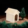 EXCEART Dollhouse Dog House 1/12 Dolls House Dog Kennel Miniature Dollhouse Garden Decoration Accessories view 3