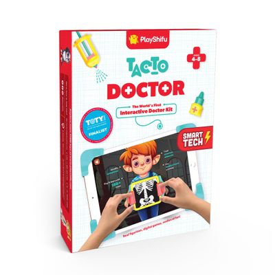 PlayShifu Doctor Kit for Kids Tacto Doctor | Tech-Powered Pretend Playset with 12 Tools & 3 Games | STEM Learning Toy for Ages 410 | Roleplay Gift for Boys & Girls | Tablet Not Included