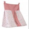 1 PC Light Pink Hearts Print pattern Crib Diaper Stacker Storage Organizer view 1