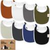 8-Pack Organic Baby Bibs for Boys, Girls - Soft Cotton Drooling and Teething Bibs for Baby Girl & Boy, Extra Absorbent, Easy To Clean & Put On for Toddler, Newborn, Infant 0-24 Months (Basics) view 1