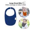 8-Pack Organic Baby Bibs for Boys, Girls - Soft Cotton Drooling and Teething Bibs for Baby Girl & Boy, Extra Absorbent, Easy To Clean & Put On for Toddler, Newborn, Infant 0-24 Months (Basics) view 2