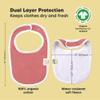8-Pack Organic Baby Bibs for Boys, Girls - Soft Cotton Drooling and Teething Bibs for Baby Girl & Boy, Extra Absorbent, Easy To Clean & Put On for Toddler, Newborn, Infant 0-24 Months (Muted Pastel) view 3