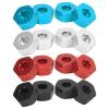 Raguso 4pcs Wheel Hex Hub Adapters 5mm to 12mm Combiner Aluminum Alloy Hex Hub Adapter Compatible with WPL D12 1/10 RC Trucks RC Car Spare Upgrade Parts(Black) view 1