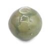 1Pc Handmade Extra Large Round Beads, 7mm hole, Ceramic Craft Supplies for Macrame (30 mm, Olive Green) view 1