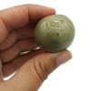 1Pc Handmade Extra Large Round Beads, 7mm hole, Ceramic Craft Supplies for Macrame (30 mm, Olive Green) view 2