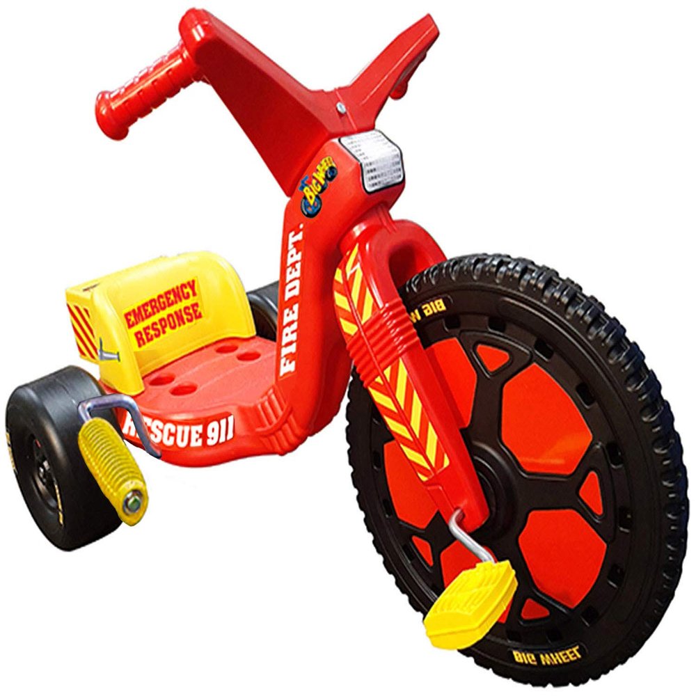 TheOriginalBigWheel.com Spin-Out Racer Fire & Rescue 16 Ride On Limited Edition Tricycle 911, Red