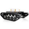 Professional Shock-Absorbing Smart Metal Robot Tank Car Chassis Kit for Arduino/Raspberry, Tracked Suspension Absorption Vehicle, Remote Control Track Crawler Damping Vibration Caterpillar view 1