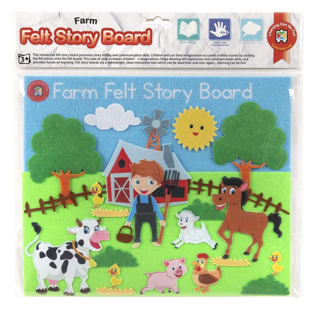 Learning Can Be Fun Farm Felt Story Board