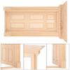 Wooden Miniature Door, Fairy Unpainted DIY Dollhouse Scene for Home Craft Furniture Projects, Small Decor Accessory for Kids, Hobbyists, and Collectors view 2