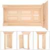 Wooden Miniature Door, Fairy Unpainted DIY Dollhouse Scene for Home Craft Furniture Projects, Small Decor Accessory for Kids, Hobbyists, and Collectors view 3