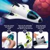 CHUKOO [Upgraded Set] Space Toys for Kids 3 4 5 6 7 8, Space Shuttle with Rocket Ship Toys - 4 Astronauts, Station, & Rover, Spaceship Toy, Rocketship Solar System Playset view 4