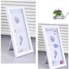 006 DIY Baby Handprint and Footprint Frame Kit - Baby Prints Photo Keepsake, Baby Keepsake Frame Kit, Baby Prints Photo Keepsake with Wood Frame view 4