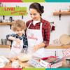 Baketivity Kids Baking Set, Meal Cooking Party Supply Kit for Teens, Real Fun Little Junior Chef Essential Kitchen Lessons, Includes Pre-Measured Ingredients (Kit +Hat & Apron, Pretty Petals) view 4