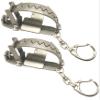 Trappy - The Original MINI Bear Trap Keychain That Works - Silver,1 Pack view 1