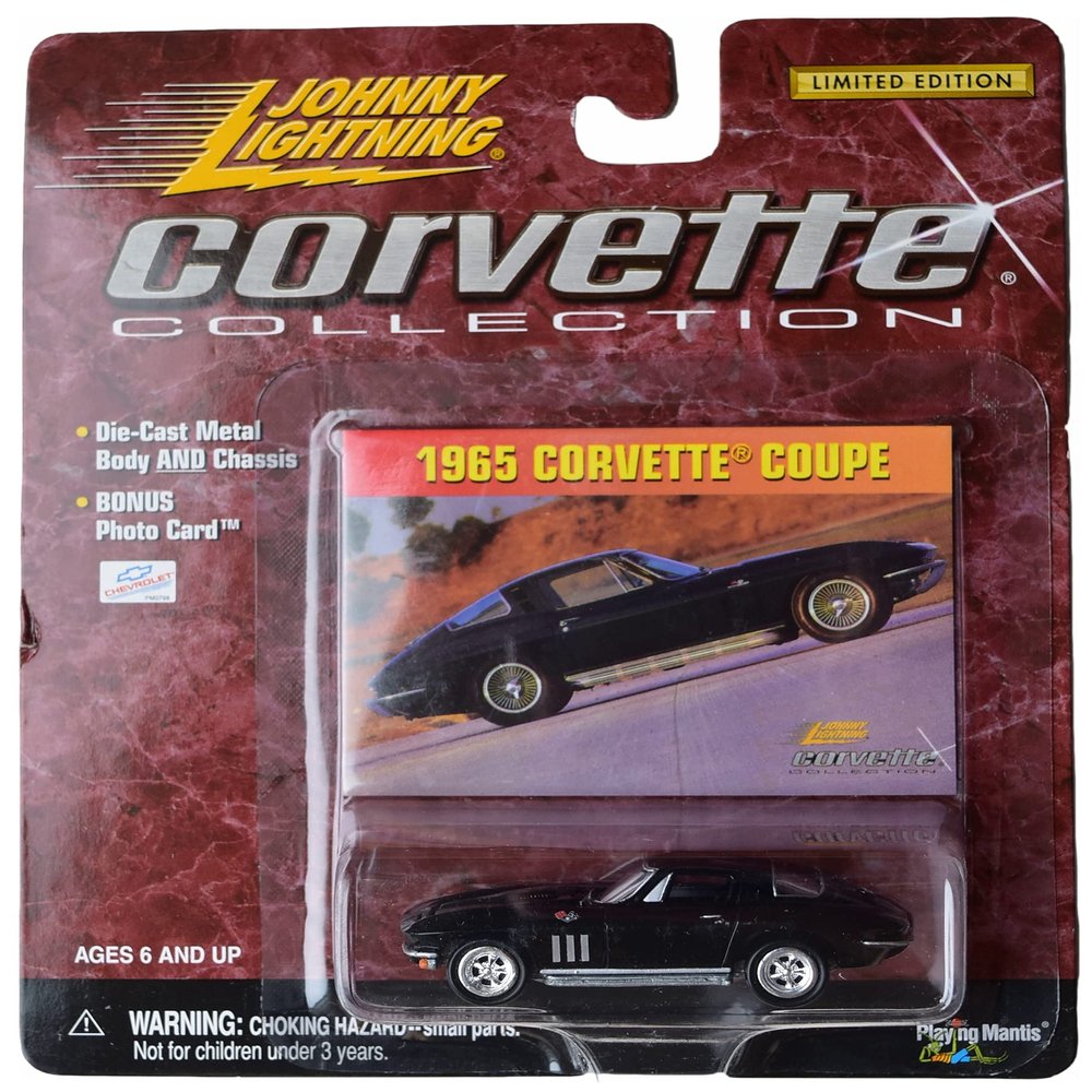 Johnny Lightning 1965 Corvette Coupe, Black