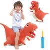 iPlay, iLearn Bouncy Pals Kids Dinosaur Hopper Ball, Inflatable Bouncing Animal Hopping Toys, Large Plush Ride on T-REX Bouncer, Outdoor Indoor Birthday Gift for 3 4 5 6 Year Old Boys Girls Toddlers view 1