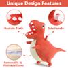 iPlay, iLearn Bouncy Pals Kids Dinosaur Hopper Ball, Inflatable Bouncing Animal Hopping Toys, Large Plush Ride on T-REX Bouncer, Outdoor Indoor Birthday Gift for 3 4 5 6 Year Old Boys Girls Toddlers view 4