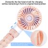 Rechargeable Stroller Fan Portable Small Handheld Mini Car Seat Clip On Fan With Removable Tripod 3 Speed 360 Rotate 2500 mAh Battery for Stroller Push Chair Crib Office Treadmill Bike and Travel view 2